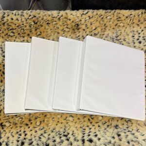 4 White 3-Ring Binder - Classic Document Organizer